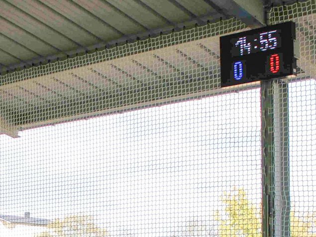 Anzeigentafel mit Torzähler