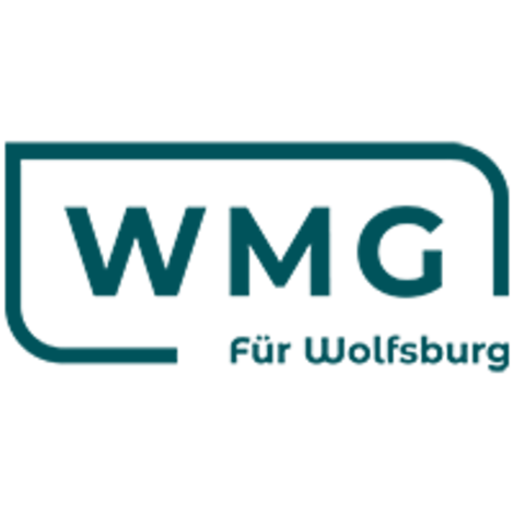 Logo mit der Aufschrift "WMG für Wolfsburg" in grüner Schrift.